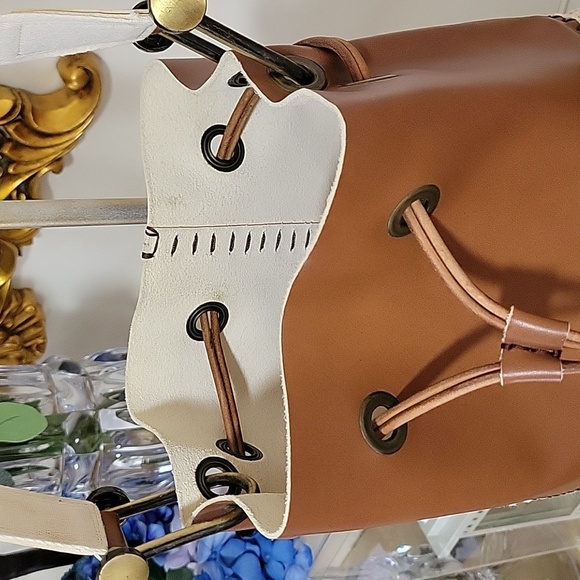 CROCHETANDLEATHERDRAWSTINGBAG 🥰🤗 - Picture 12 of 16